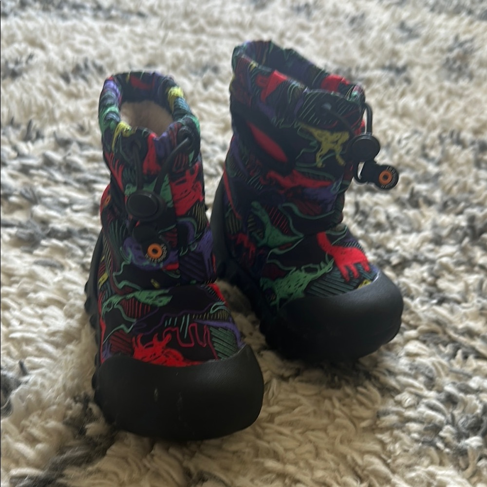 Colorful BOGS Dinosaur Kids Boots